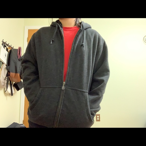 Oversized zipped up hoodie - Picture 7 of 8